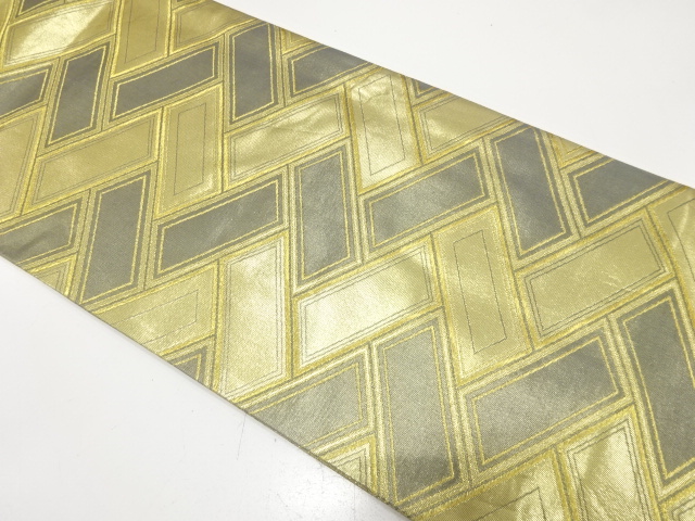 桧垣模様織り出し　袋帯